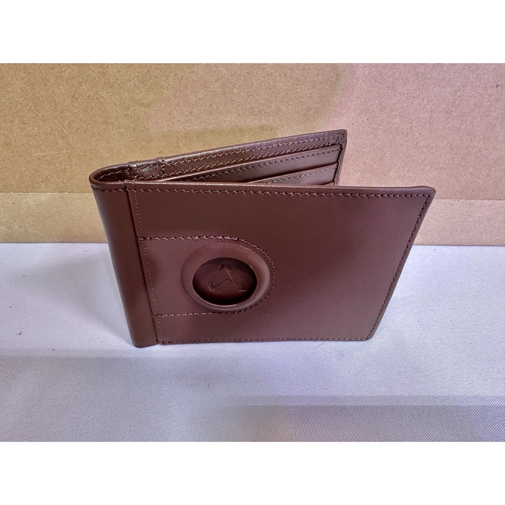 New! AirTag Wallet for Men - Genuine Leather Slim Mens Wallet